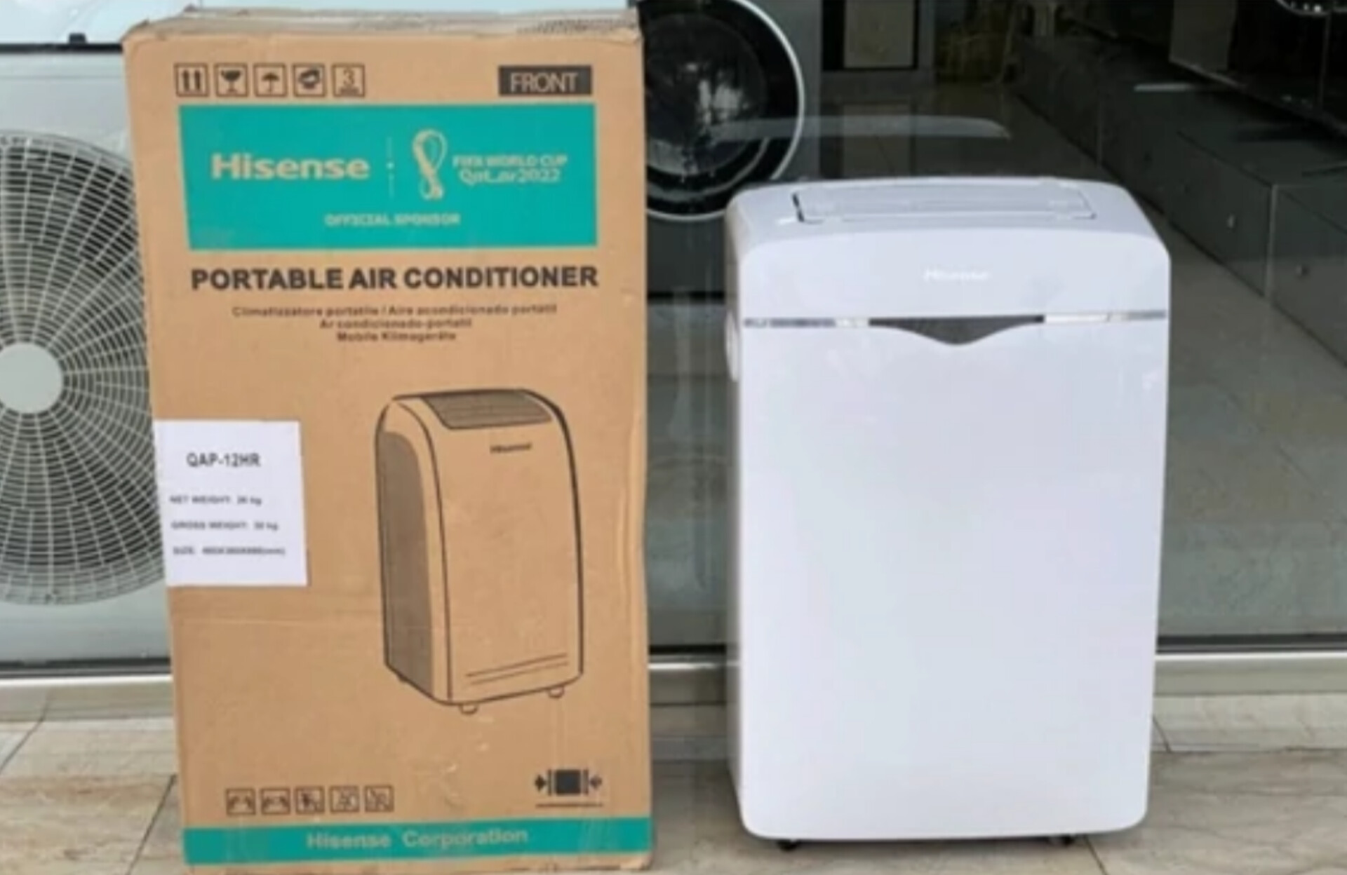 کولرگازی پرتابل 12000 هایسنس AP-12HW4RNPS00