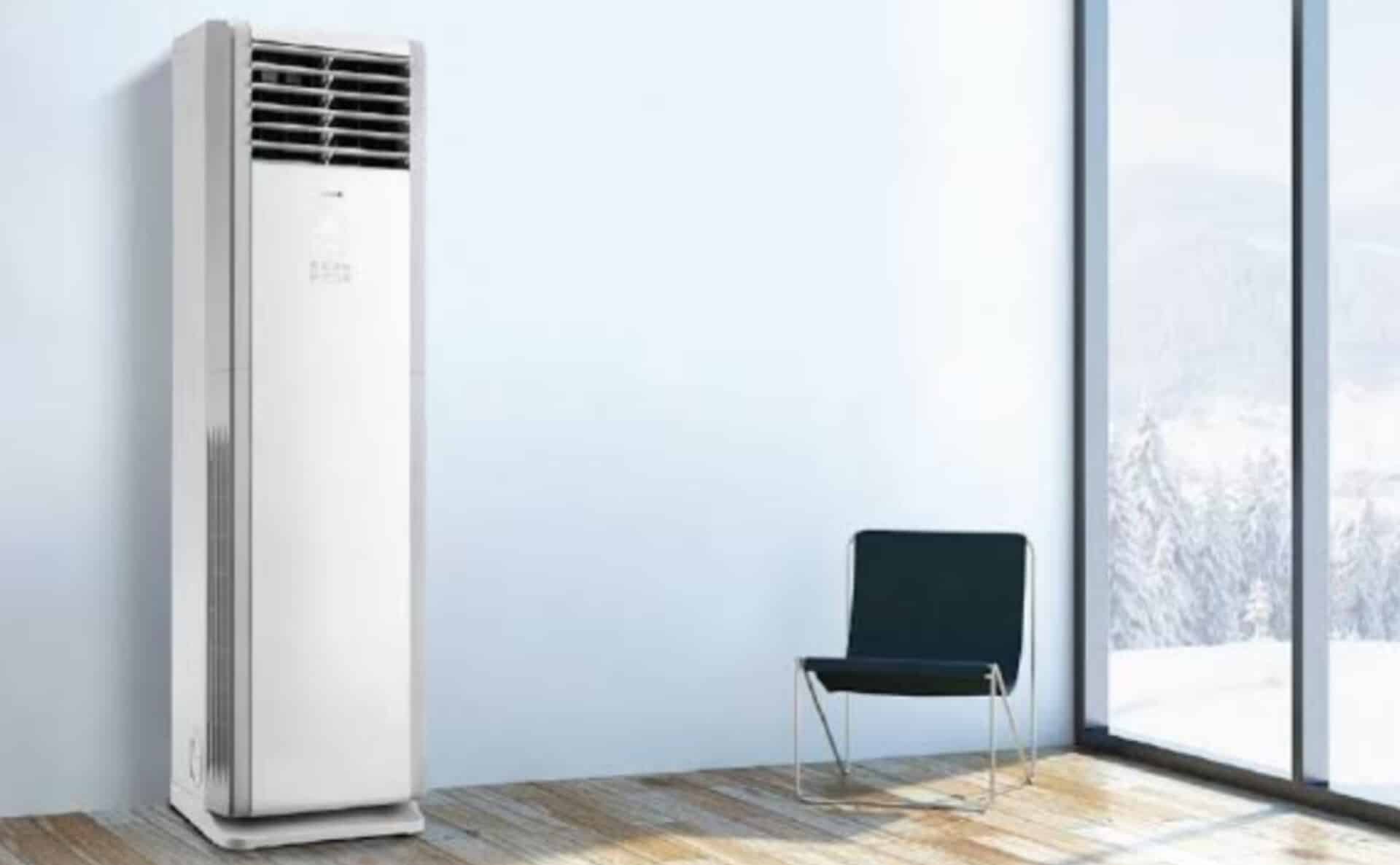 کولرگازی ایستاده گری 36000 تک فن اینورتر GVH36ATXH-K3NTD4A